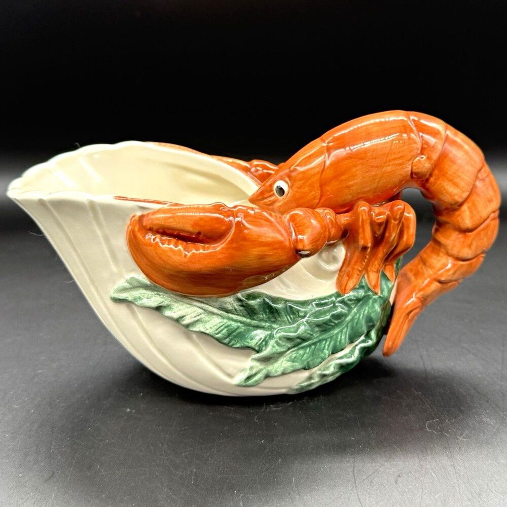 Vintage Fitz and Floyd Fish Market Lobster gravy/sauce boat